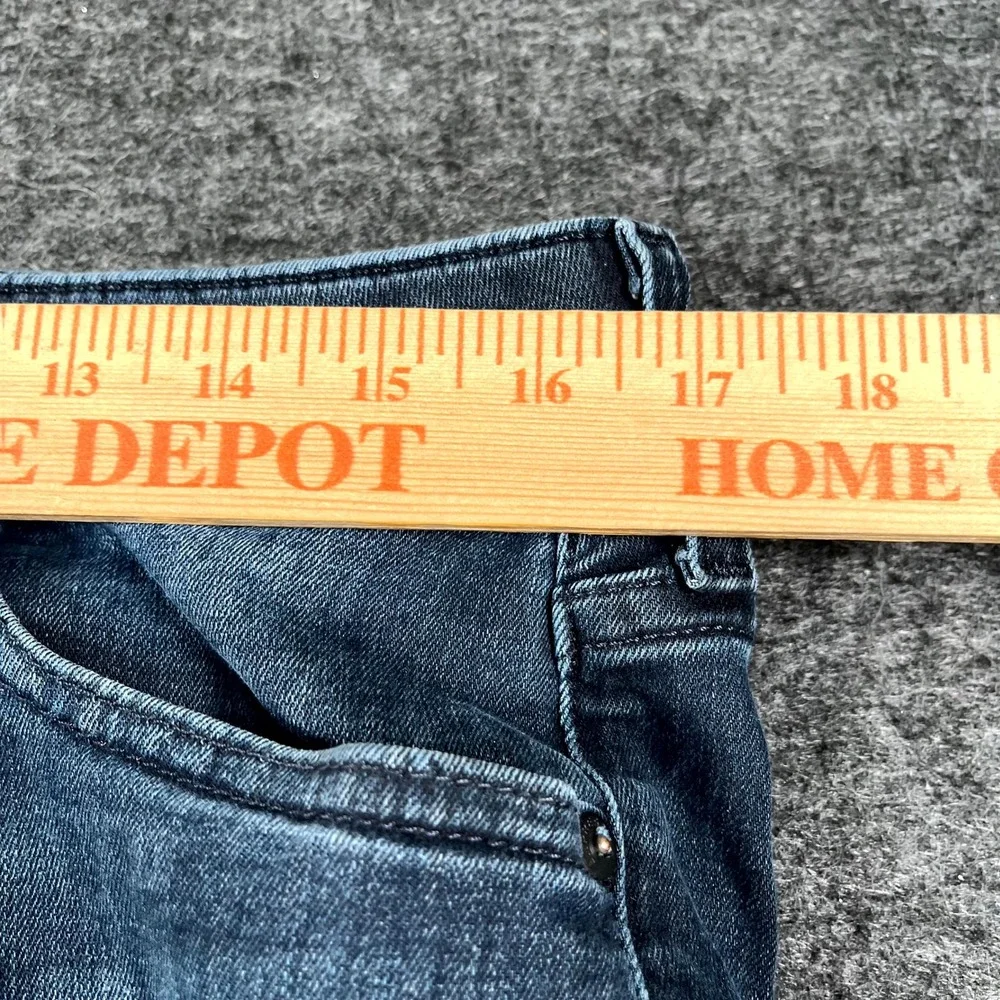 Express Hyper Stretch Classic Straight Jeans Mens 36x34 Blue Denim Dark Wash
